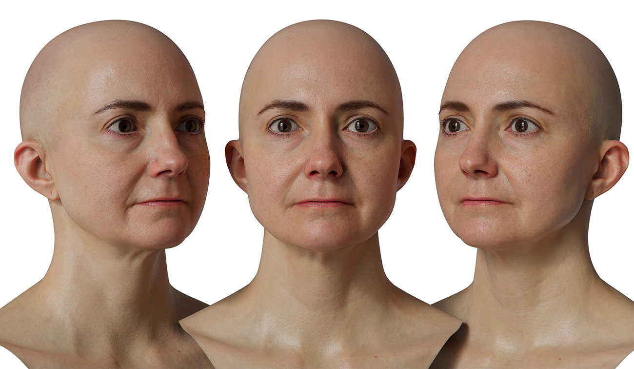 Male 3d head scan download